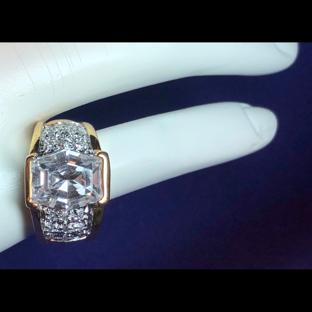 🎬 FINAL MARKDOWN! Emerald/Marquis Cut Simulated Diamond & Gold Ring